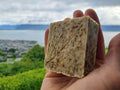 Savon Folium 100% Huile extra vierge d'Olive avec Beurre de Karitè Bio, Huile Essentielle de Origan, poudre de Verveine